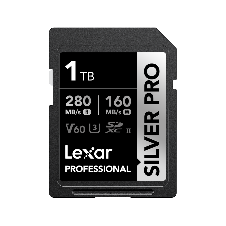 Lexar 128GB V60 Silver Pro rental media card